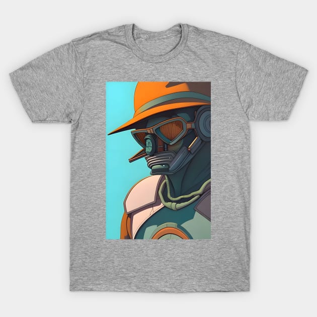 Retro robot soldier T-Shirt by Urbanic